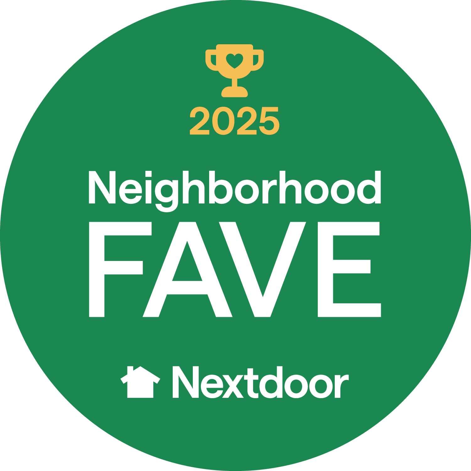 nextdoor-fave-2025-sticker image Neighborhood FAVES Awards logo